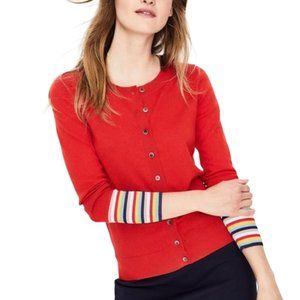 Boden Red Cassandra Wool-Blend Cardigan